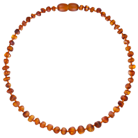 Wild Sun Barnsteen Ketting Volwassene – 45 cm – Cognac