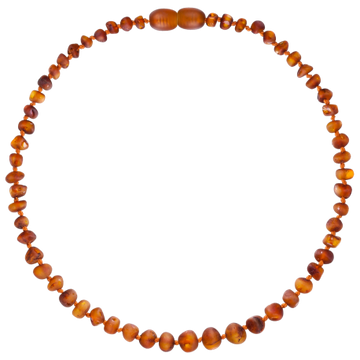 Wild Sun Barnsteen Ketting Volwassene – 45 cm – Cognac