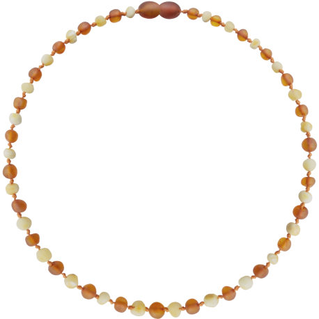 Wild Sun Barnsteen Ketting Volwassene – 45 cm – Milk / Cognac